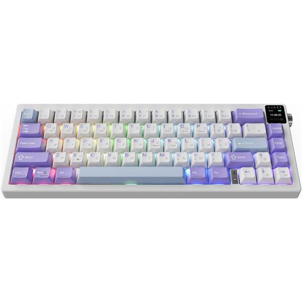 Клавиатура беспроводная Ajazz AK650 Flying Fish Switch Purple (AK650-FF-PWB)