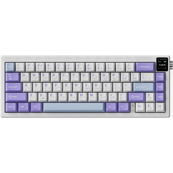 Клавиатура беспроводная Ajazz AK650 Flying Fish Switch Purple (AK650-FF-PWB)