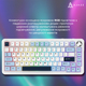 Клавиатура беспроводная Ajazz AK820 Max Plus Day Dream Switch White (AK820MAX-DD-BWD)