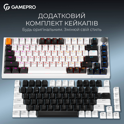 Клавиатура беспроводная GamePro Asgard Valhalla MK160W Pro White