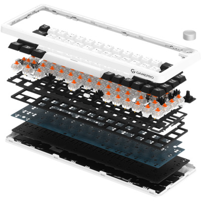 Клавиатура беспроводная GamePro Asgard Valhalla MK210W Pro White