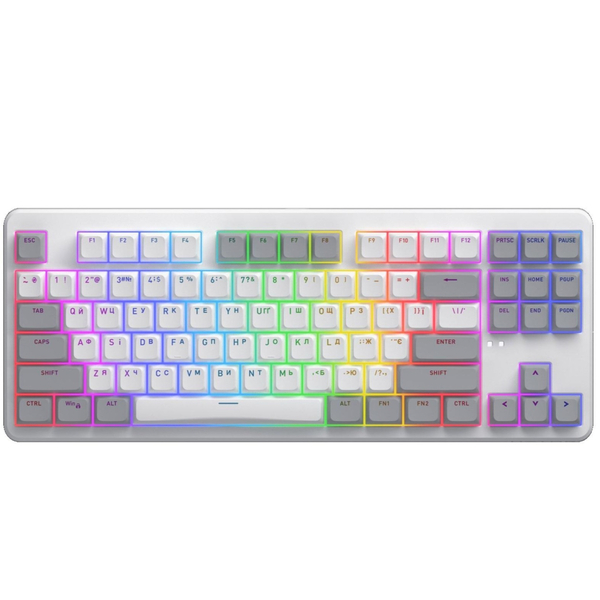 Клавиатура беспроводная Hator Rockfall 3 Mecha TKL Wireless Orange White (HTK851UA)