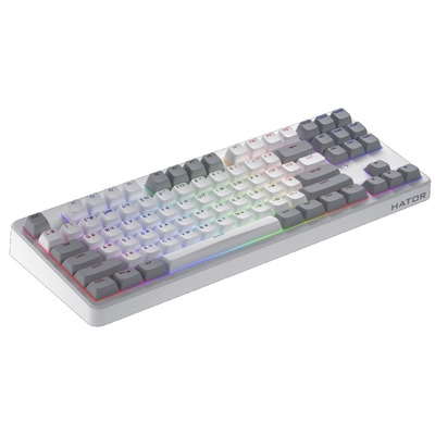 Клавиатура беспроводная Hator Rockfall 3 Mecha TKL Wireless Orange White (HTK851UA)