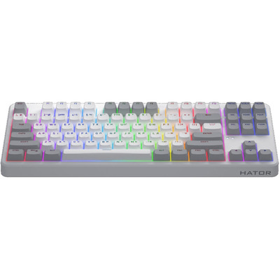 Клавиатура беспроводная Hator Rockfall 3 Mecha TKL Wireless Orange White (HTK851UA)