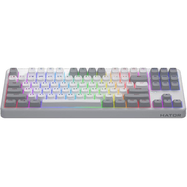 Клавиатура беспроводная Hator Rockfall 3 Mecha TKL Wireless Orange White (HTK851UA)