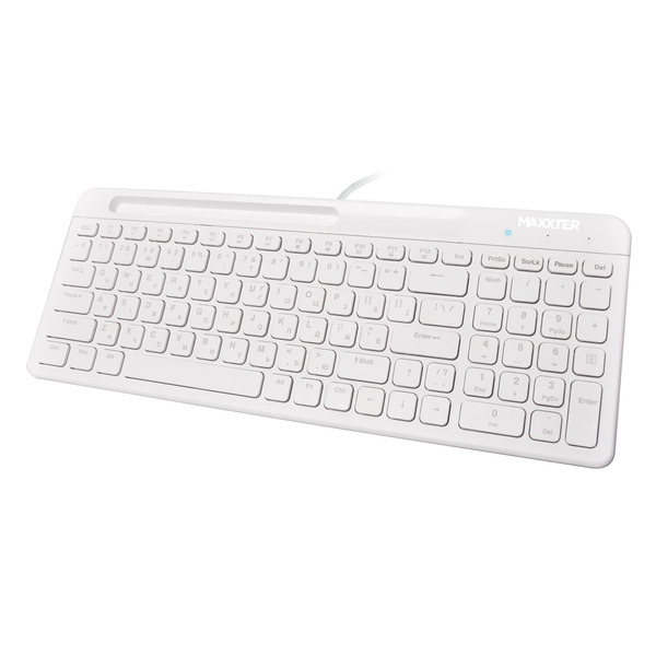 Клавиатура Maxxter KB-01W-UA White