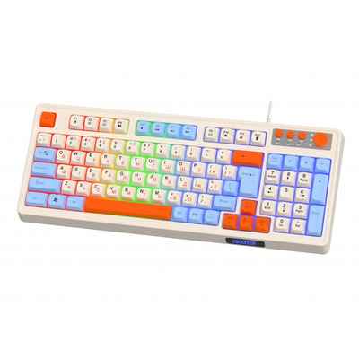Клавиатура Maxxter KBG-3C01-UA White