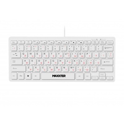 Клавиатура Maxxter KBM-C01W-UA White