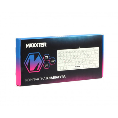 Клавиатура Maxxter KBM-C01W-UA White