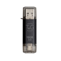 Флеш-накопитель USB 3.0 16GB Type-C T&amp;G 009 Star Series Black (TG009TC-16GBK3)
