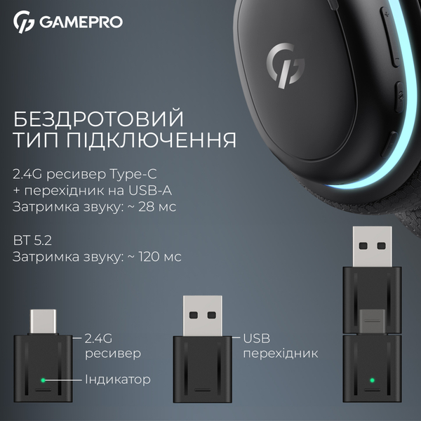 Навушники GamePro Asgard Bragi Black (HSW250B)