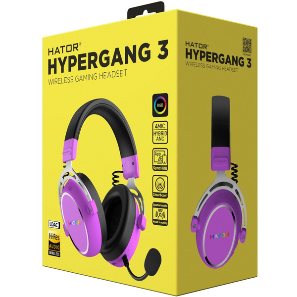 Навушники Hator Hypergang 3 Wireless Violet (ESH52)