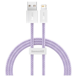 Кабель Baseus Dynamic USB - Lightning (M/M), 2.4A, 1 м Purple (CALD000405)