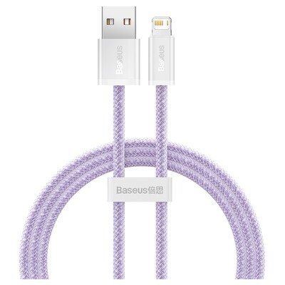 Кабель Baseus Dynamic USB - Lightning (M/M), 2.4A, 1 м Purple (CALD000405)