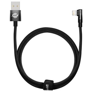 Кабель Baseus MVP 2 USB - Lightning (M/M), 2.4A, 1 м Black (CAVP000001)