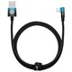 Кабель Baseus MVP 2 USB - Lightning (M/M), 2.4A, 1 м Black/Blue (CAVP000021)