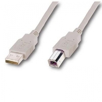 Кабель Atcom USB 2.0 AM/BM 5 м. 2 ferrite core, белый, пакет (AT10109)