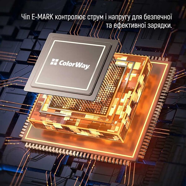 Кабель ColorWay USB Type-C + USB Type-C (M/M), 5.0 А, 2 м, Black (CW-CBPDCC070-BK)