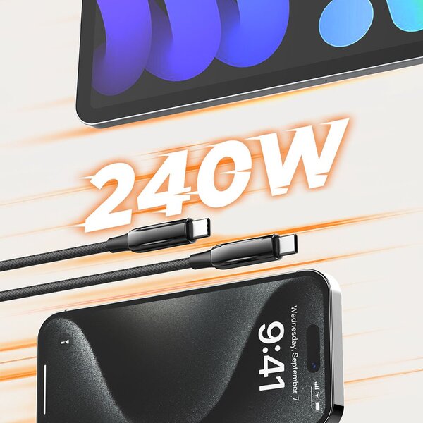 Кабель ColorWay USB Type-C + USB Type-C (M/M), 5.0 А, 2 м, Black (CW-CBPDCC070-BK)