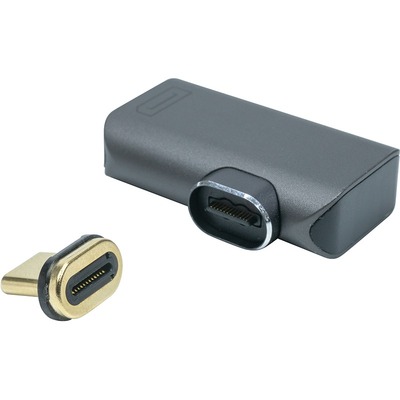 Адаптер PowerPlant USB Type-C - DisplayPort (M/F) Black (CA914265)