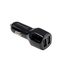 Автомобильное зарядное устройство Grand-X (2USB 2.4A) Black (CH-26B)