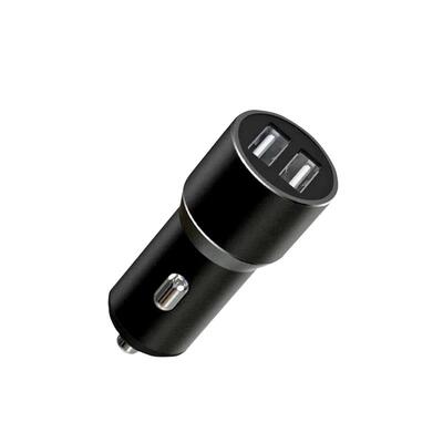 Автомобильное зарядное устройство XO TZ09 (2USB, 2.4A) Black (6920680873500) + кабель USB Type-C