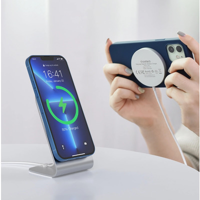 Беспроводное зарядное устройство Choetech T518-F 15W + подставка-держатель