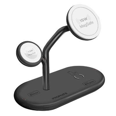 Беспроводное зарядное устройство Promate Synergy-Pro MagSafe 57W Black