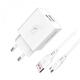 Зарядное устройство SkyDolphin SC30V (2USB, 2.1A) White (SDMZP-000114) + кабель microUSB
