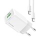 Сетевое зарядное устройство ColorWay GaN Mini 30W PD Port PPS USB (Type-C PD + USB QC4.0) White (CW-CHS053PDC-WT) + кабель USB Type-C