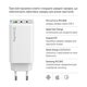 Сетевое зарядное устройство ColorWay GaN Mini 65W PD Port PPS USB (USB-2C1A) White (CW-CHS058PDCL-WT) + кабель Type-C&Lightning