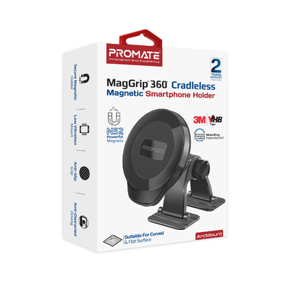 Держатель автомобильный Promate Arcmount Black