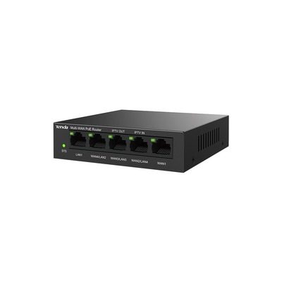Маршрутизатор Tenda G0-5G-PoE (3xGE WAN/LAN, 1xGE WAN, 1xGE LAN, Multi-WAN, Dual WAN, max PoE 55W, steel case)