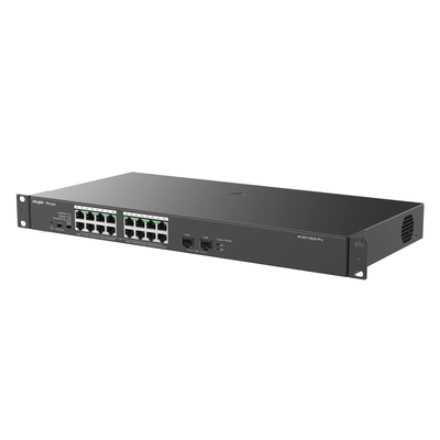 Коммутатор Ruijie Reyee RG-ES118GS-P-L (16xGE PoE+, 2xSFP Uplink, max PoE 247W, Rack-mountable Steel Case)