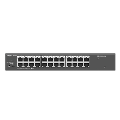 Коммутатор Ruijie Reyee RG-ES124G-L (24xGE, CCTV, ext. data link 250m, бесшумный, rack mount, металл)