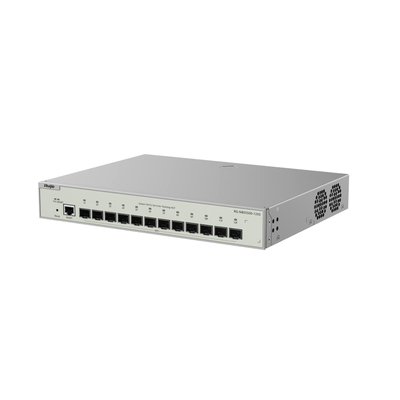 Коммутатор Ruijie Reyee RG-NBS5500-12XS (12xSFP+, 1xGE MGMT, 19-inch Rack-mountable Stell Case, Static Routing, VCS, RIP, OSPF, Ruijie Cloud, L3)