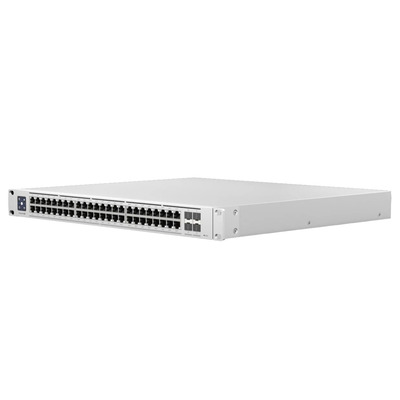 Коммутатор Ubiquiti UniFi Switch Enterprise 48 PoE (USW-ENTERPRISE-48-POE) (48x2.5GE PoE+, 4xSFP+, max PoE 700W, AC/DC PSU, L3)