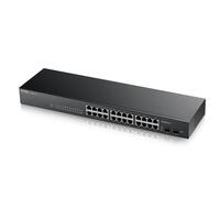 Коммутатор ZYXEL GS1900-24 (GS1900-24-EU0102F) (24xGE, 2хSFP, бесшумный, WebSmart)