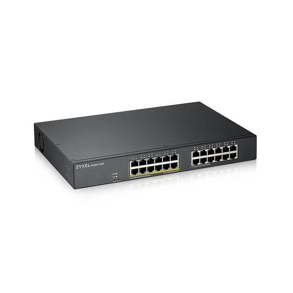 Коммутатор ZYXEL GS1900-24EP (GS1900-24EP-EU0101F) (12xGE PoE, 12хGE, max POE 130W, WebSmart)