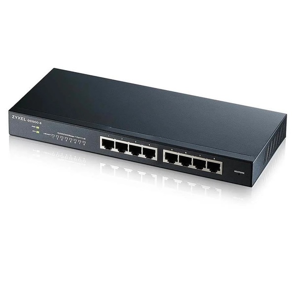Коммутатор ZYXEL GS1900-8 (GS1900-8-EU0102F) (8xGE, WebSmart)