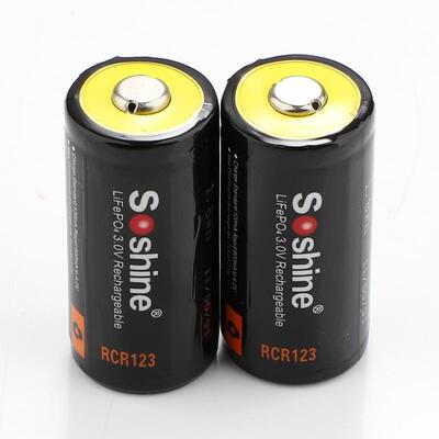 Аккумулятор Soshine CR123A/16340 600mAh 1шт