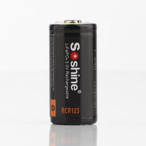 Аккумулятор Soshine CR123A/16340 600mAh 1шт