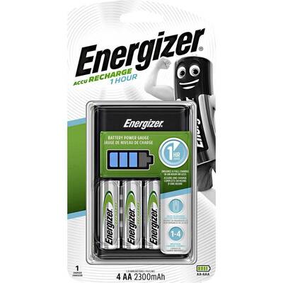 Зарядное устройство Energizer Accu Recharge 1 HOUR AA/AAA Ni-Mh/Ni-Cd AA/HR06 2300mA BL 4шт
