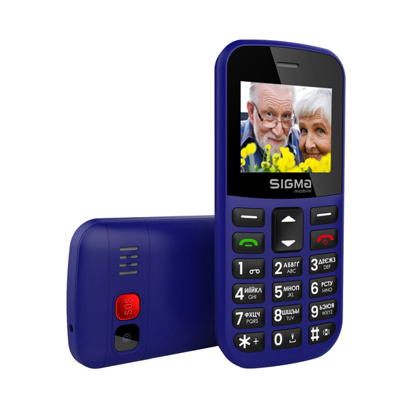 Мобільний телефон (бабусефон) Sigma mobile Comfort 50 CF115 EASY Blue