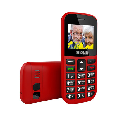 Мобільний телефон (бабусефон) Sigma mobile Comfort 50 CF115 EASY Red
