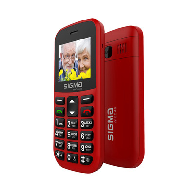 Мобільний телефон (бабусефон) Sigma mobile Comfort 50 CF115 EASY Red