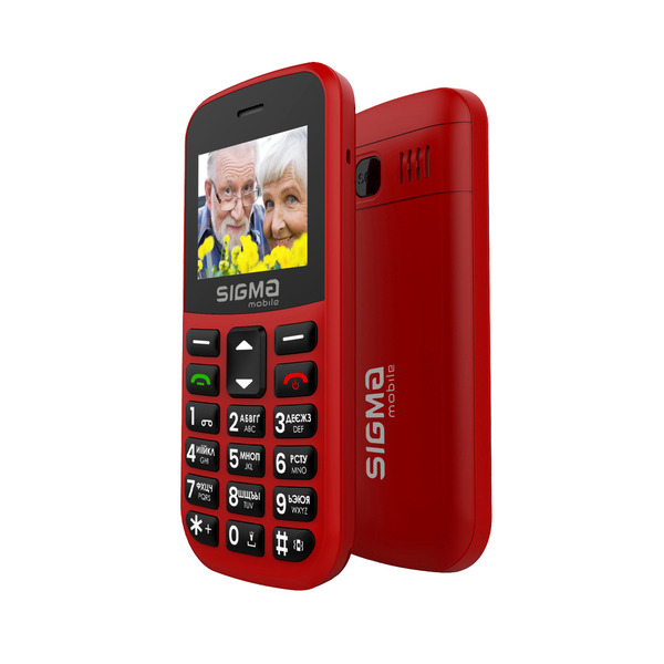 Мобільний телефон (бабусефон) Sigma mobile Comfort 50 CF115 EASY Red