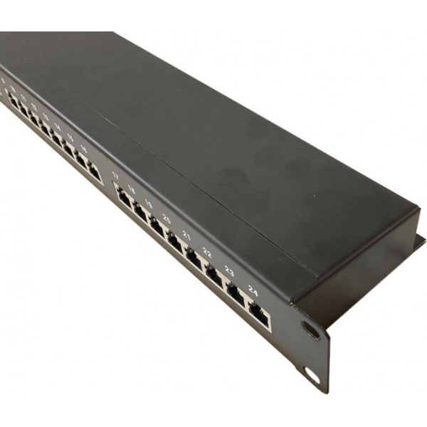 Патч-панель Atcom FP5224 19" 24хRJ-45 FTP 1U cat.5е, в сборе