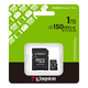 Карта памяти MicroSDXC 1TB UHS-I Class 10 Kingston Canvas Select Plus R150MB/s + SD адаптер (SDCS3/1TB)