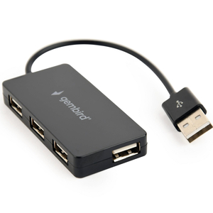 USB-хаб Gembird 4 ports Black (UHB-U2P4-04)